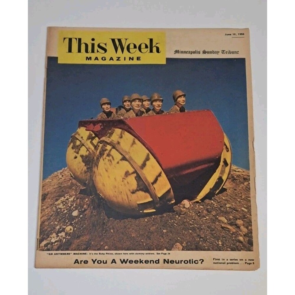 This Week Magazine Minneapolis Sunday Tribune 6/10/1956 Herbert Hoover Ziegfeld